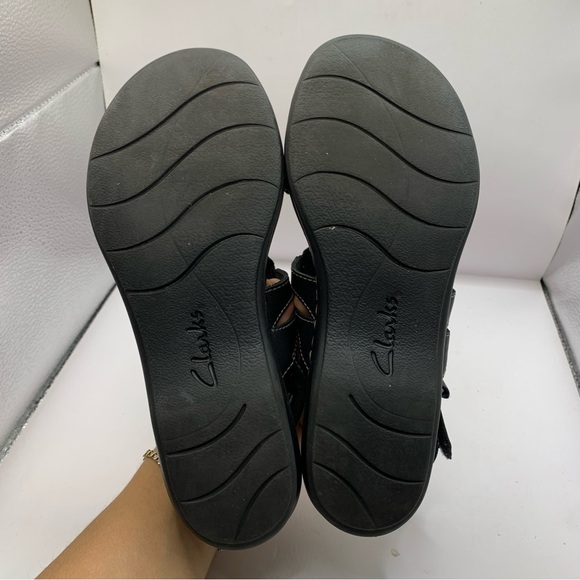 Clarks Leisa Lakelyn Women's Pewter black sandals size 8 M F15 - Picture 7 of 7